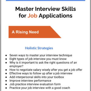 A poster with instructions for interviewing.