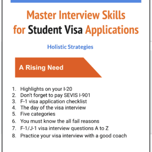 A flyer with instructions for interviewing students.